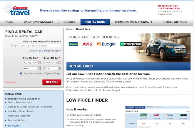 Ahorrar en Costco - Renta de auto