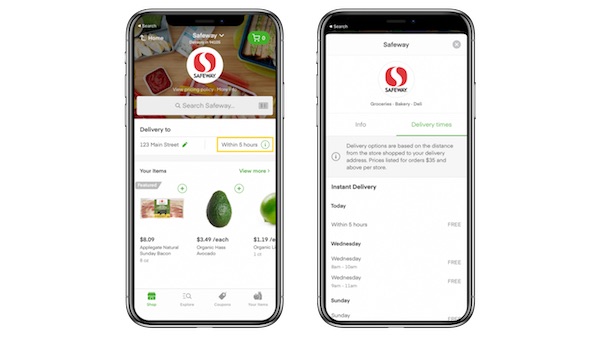 Instacart para comprar comida Tiendas
